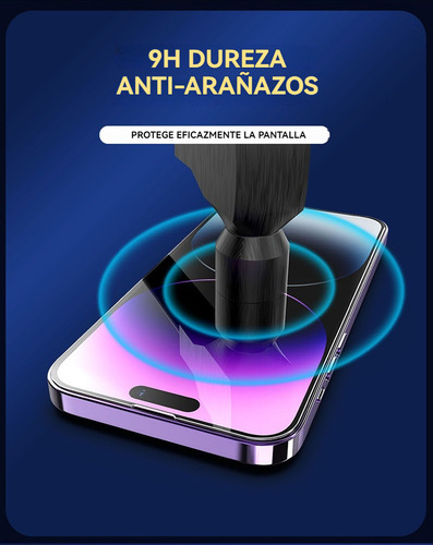 USDILU Mica Cristal Templado Para iPhone 16 Pro 6.3 Pulgadas 1 Pcs Protector Pantalla Hd Fácil Instalación Sin Burbujas Cobertura Total Compatible Con Estuches