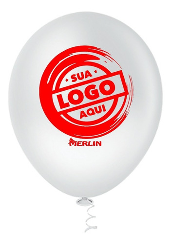 Imagem 2 de 8 de 1000 Balão (bexiga) Personalizados Com Seu Logo N09 - 1 Lado
