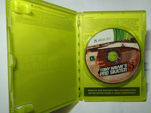 Tony Hawks Pro Skater 5 Xbox 360 Mídia Física Original (Usado)