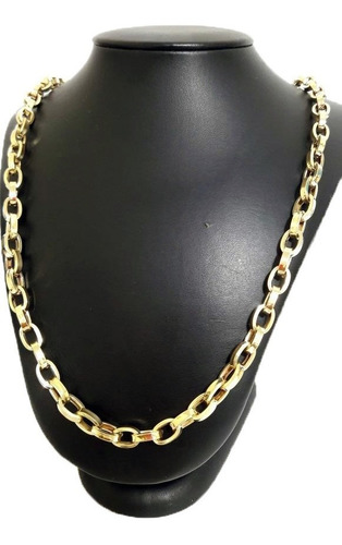 Corrente Cordão Baguete 30 Gramas 6mm 60cm Ouro 18k