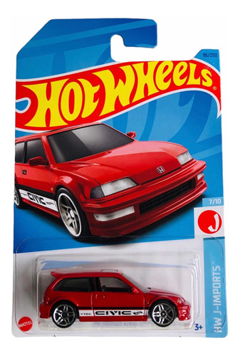 Carrito Hot Wheels 90 Honda Civic Ef Nuevo De Colección