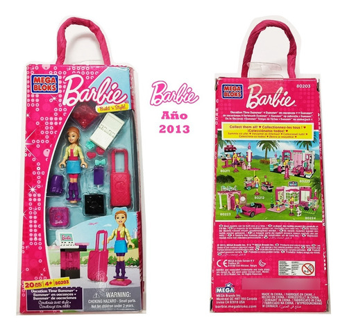 Barbie Mega Bloks De Vacaciones Año 2013 Original