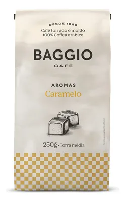 Café Torrado e Moído Caramelo Baggio Pacote 250g