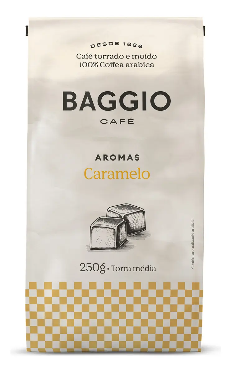 Café Torrado e Moído Caramelo Baggio Pacote 250g