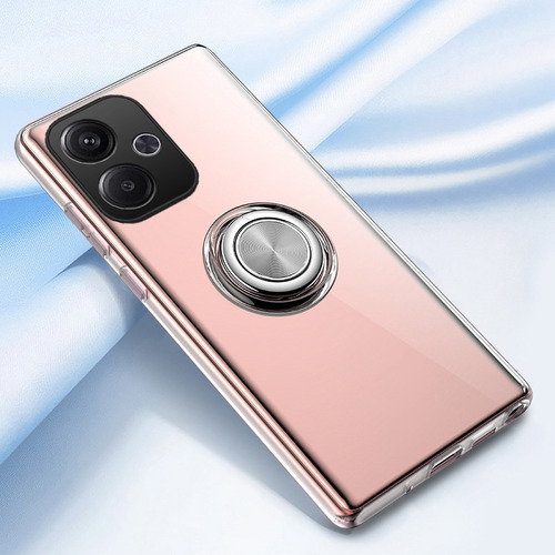 Capa Para Redmi 13x Transparente Anel+mica
