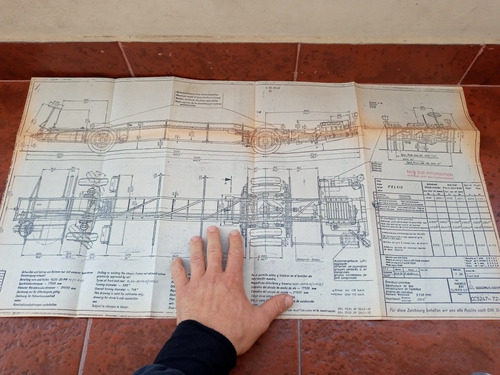 Folleto Magirus Deutz Chasis Camion 230 Tl/r/t Plano Montaje