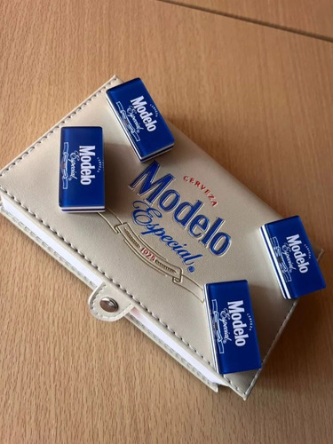 Domino Corona Extra Blanco / Domino Modelo Especial Azul