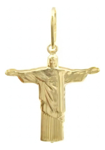 Pingente Jesus Cristo Deus Folheado Ouro 18k