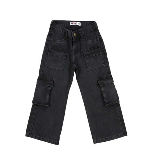 Jean Wide Leg Cargo Niña