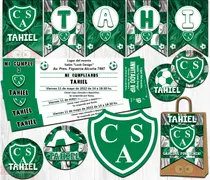 Comprar Kit Imprimible Candybar Club Sarmiento Fútbol 100% Editable
