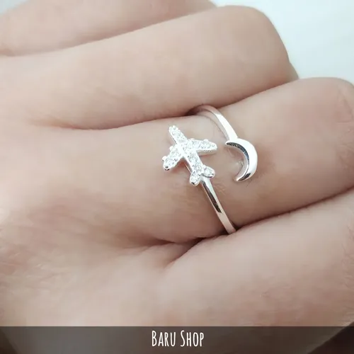 Anillo avion plata sale
