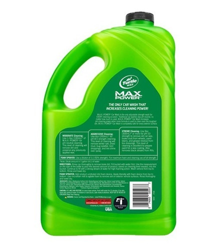 Paq. 12 Shampoo Para Autos Max Power 2.9 Litros Turtle Wax