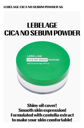Maquillaje Polvo Traslucido_ Cica Coreana_ Control De Brillo