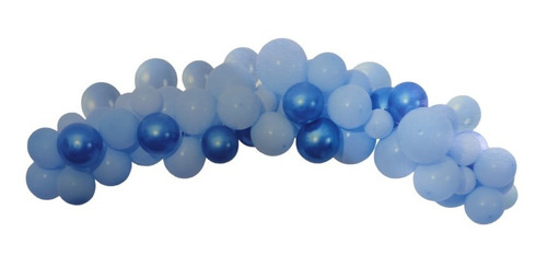 Set Decoración Kit Arco 45 Globos Con Guia Celeste Azul