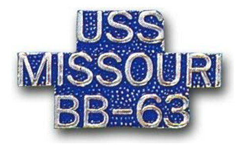 Marina De Los Estados Unidos Uss Missouri Bb-63 Lapel Pin