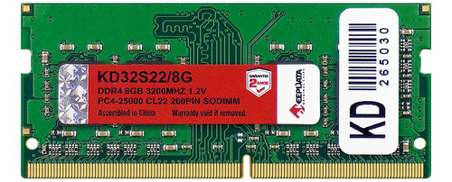 Memória Ram Notebook Ddr4 8gb 3200mhz Keepdata Kd32s22/8g