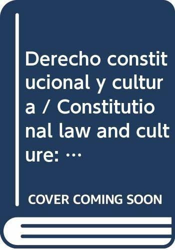 Derecho Constitucional Y Cultura / Constitutional Law And Culture, De Francisco Balaguer Callejón. Editorial Grupo Anaya Comercial, Tapa Dura En Español, 2004