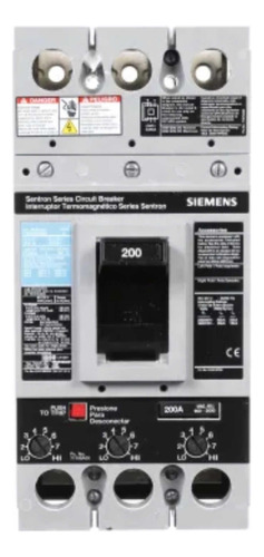 Interruptor Siemens Fxd63b200 3 Polos 200amp