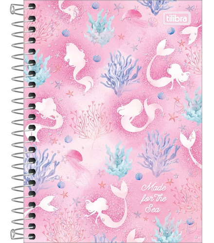 Caderno Sereia 10 Matérias 160fls Tilibra Menina