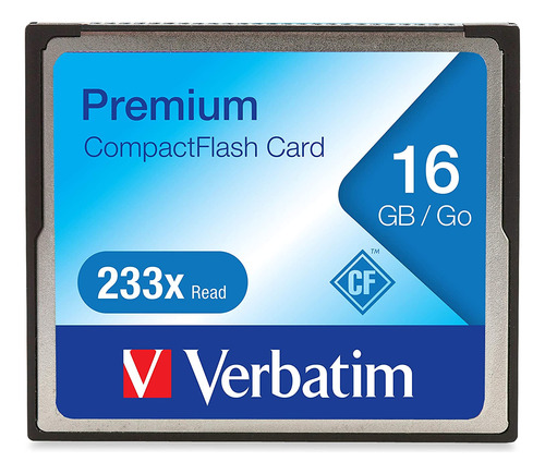 Tarjeta De Memoria Verbatim Compact Flash Premium, 16gb C...