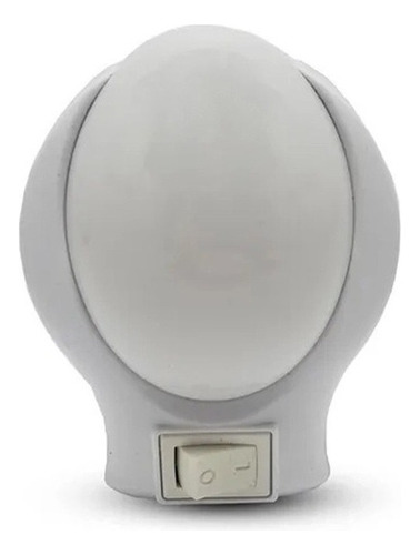 Mini Luminaria Tomada 127-220v Quarto Bebê Luz Noturna Cor da cúpula Branca Cor da estrutura Branco
