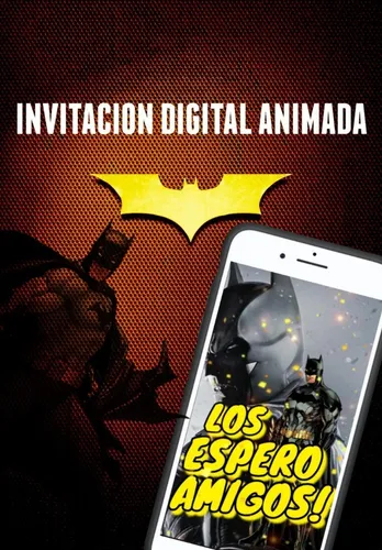comprar Batman - Invitación Video Animado Para Cumpleaños!