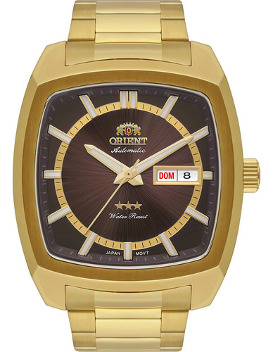 Relógio Orient Automático Clássico Aço Inox + Ip Gold 40mm