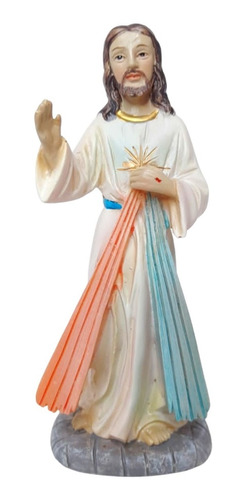 Estatua Jesus Misericordioso Imagen Divina 10cm Italiana