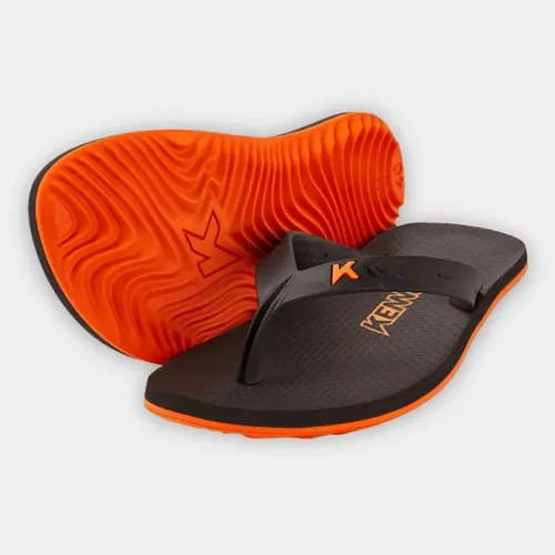 Chinelo Kenner New Summer Preto E Laranja