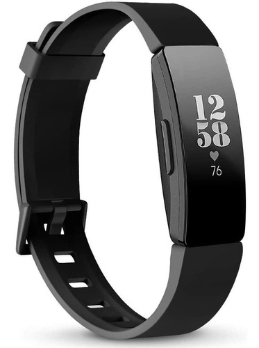 Malla De Silicona Negra Large Fitbit Inspire 2/hr/ace