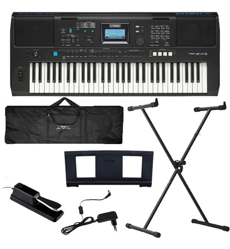 Teclado Yamaha Arranjador Psr E473 + Kit