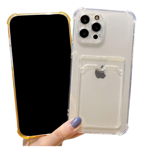 Imagen 5 de 7 de Funda Goma Porta Tarjeta Para Xiaomi + Mica Protector Fuerte