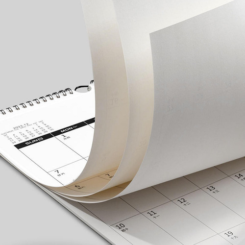2024 Calendário De Parede Em Bobina Com Enfeites De Gancho,