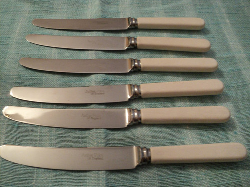 6 Cuchillos Ingleses ,sin Uso En Su Caja Original,sellados. (Usado)