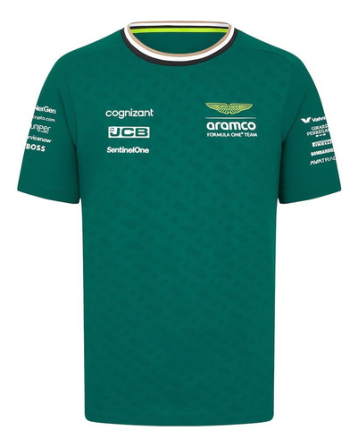 Camiseta De Manga Corta Con Estampado 3d F1 Aston Martin