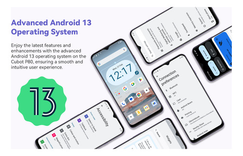 Smartphones Cubot P80 Octa-core De 8 Gb+256 Gb, 6.583 Pulgad
