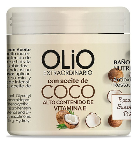 Baño De Crema Capilar Coco Olio Extraordinario X 200gr