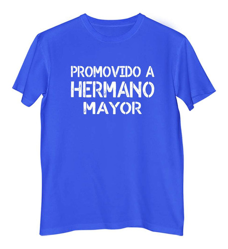 Remera Niño Color  Promovido A Hermano Mayor Nacimiento