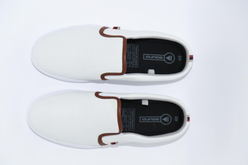 Sapatenis Iate Mule Slip-on Masculino Branco Sound Shoes