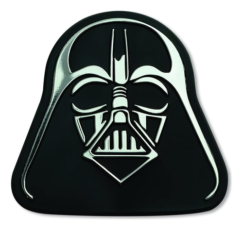 Emblema De Plástico Para Casco Vader - Plata 3 '' X 3.125''