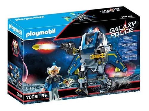 Brinquedo Playmobil Robo Da Policia Galatica 70021 Sunny Quantidade de peças 59