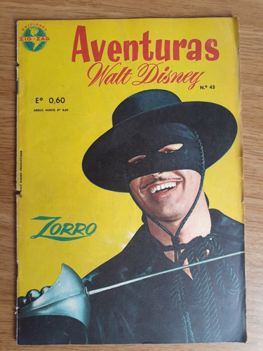 Cómic Aventuras De Walt Disney Zorro Número 43 Zig Zag