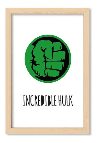 Cuadros Decorativos 20x30 Chato Natural Incredible Hulk