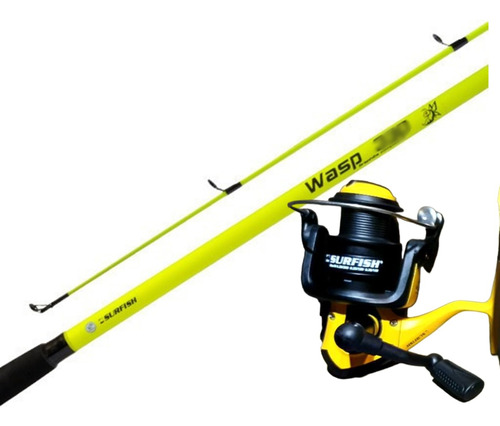 Combo Variada Caña Surfish Wasp 2,70 Mts + Reel Surfish Smp 