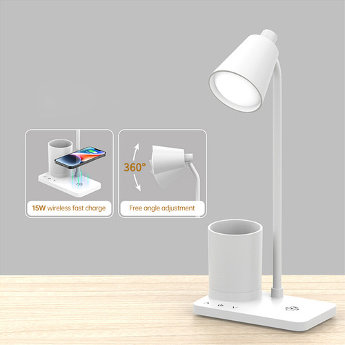 Lámpara De Escritorio Led Con Cargador Y Control Inalámbrico