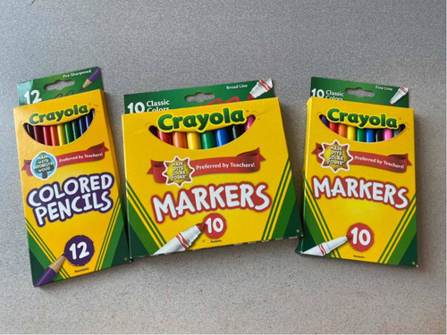 Set De Plumones Y Colores Crayola