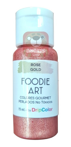 Imagen 1 de 6 de Colorante Comestible Crema Rose Gold Foodie Art Repostería 