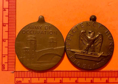 2 Medallas Militares Estadounidenses De Bronce (sin Listón)