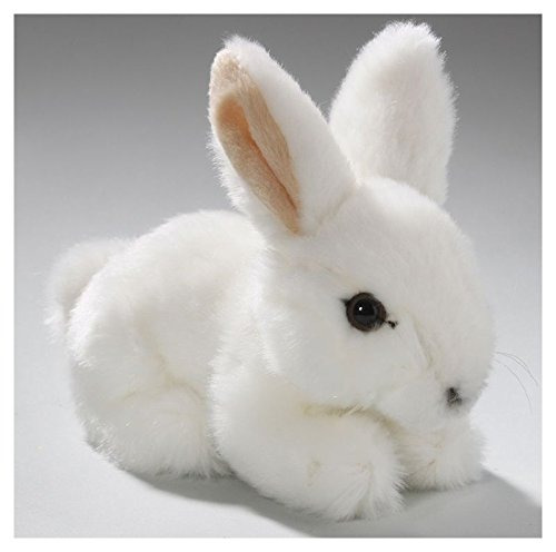 Conejo, Conejito, Sentado, Blanco, 6.5 Pulgadas, 17cm, Felpa