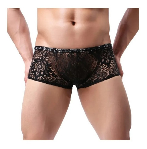 Boxer Hombre Encajes Mini Boxer Lenceria Masculino